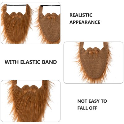 Fake Beard Fancy Dress Halloween Costume Party Facial Hair M