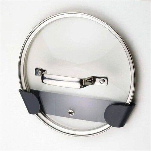 Wall Mounted One-Piece Pot Lid Holder Multi-Purpose