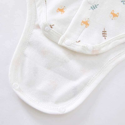 Baby jumpsuit spring troangle long sleeve cotton newborn clo