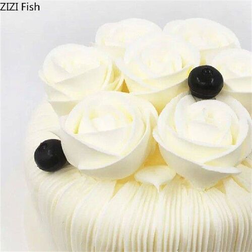Plastic Birthday Fake Cake Model Cream Decorating Cake