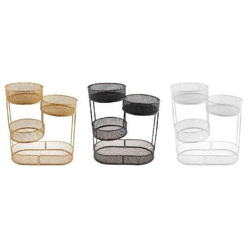Worktop Fruit Basket Fruit Bowl Holder Serving Tray Metal