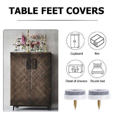 50 Pcs Felt Floor Nails Chair Feet Protectors Desk Legs