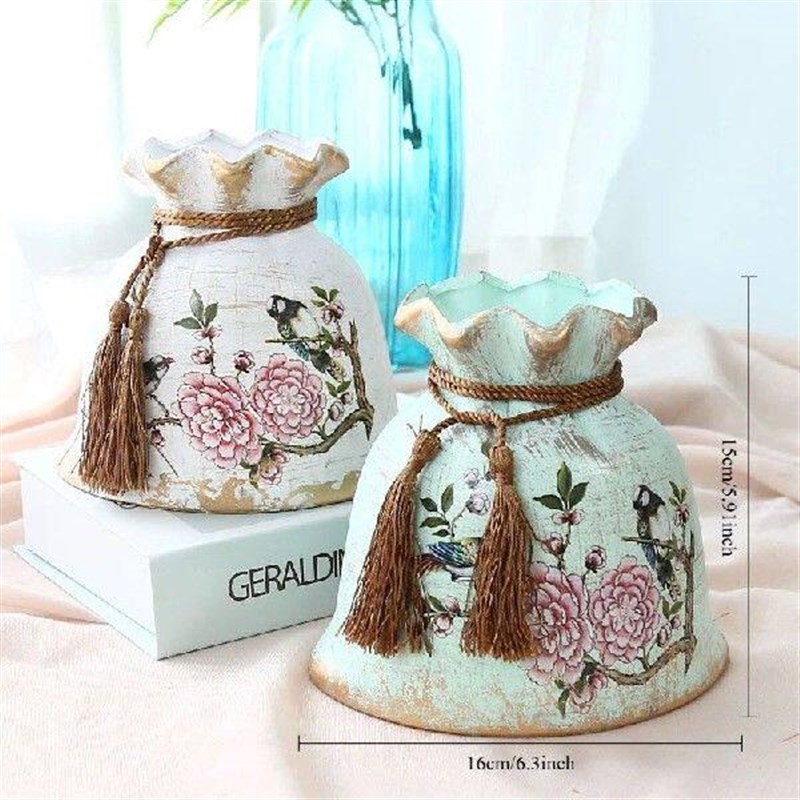 5pc Roses Flowers Big Bouquet Vase Suit Fake Flowers Roses图片