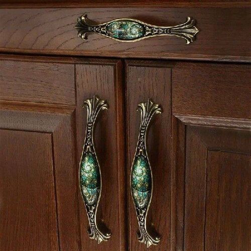 Vintage Door Handles Retro Bronze Kitchen Cabinet Knobs and