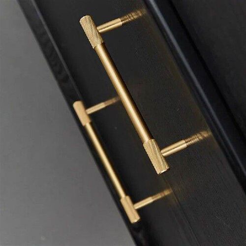Satin Brass Diamond Knurled/Textured Cabinet Knob Kitchen