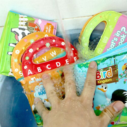 Soft Baby EVA Cartoon Bath Books with BB Whistle Early Educa