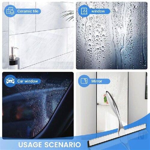 Premium Stainless Steel Squeegee For Shower Doors,