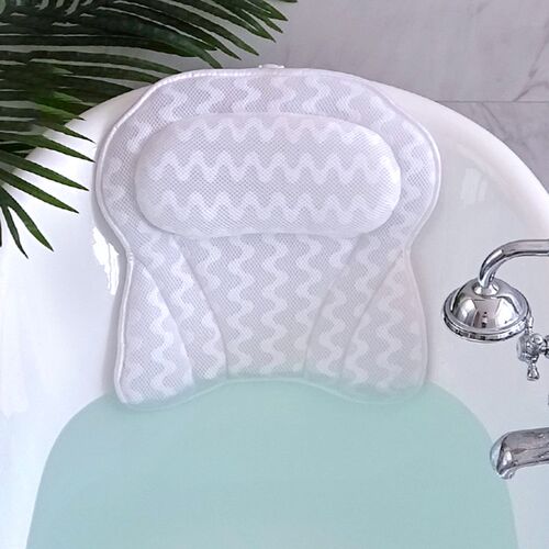 3D Mesh Spa Non-Slip Cushion Bath Tub Spa Pillow Bathtub Hea