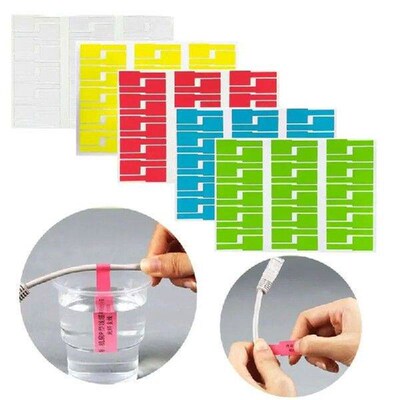 30Pcs Self-Adhesive Cable Label Waterproof Identification