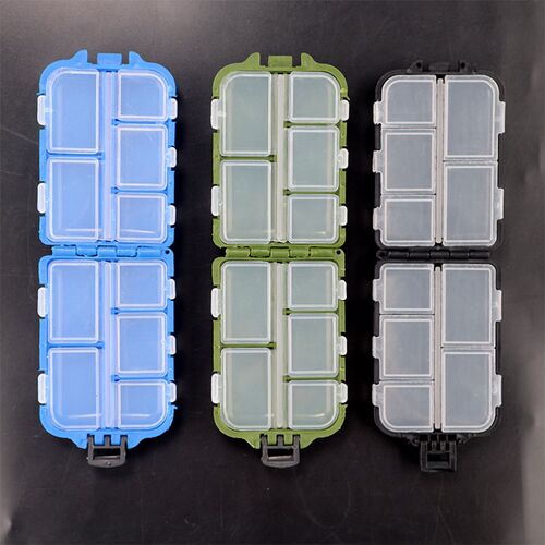 10 Compartments Medicine Pill Storage Case Box Weekly Medici