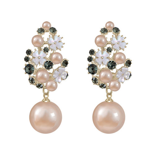 2023 New Arrival Simulated-pearl Vintage Geometric Simple Mi