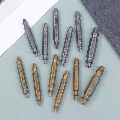 Damaged Screw Extractor Broken Bolt Stripped Set Double