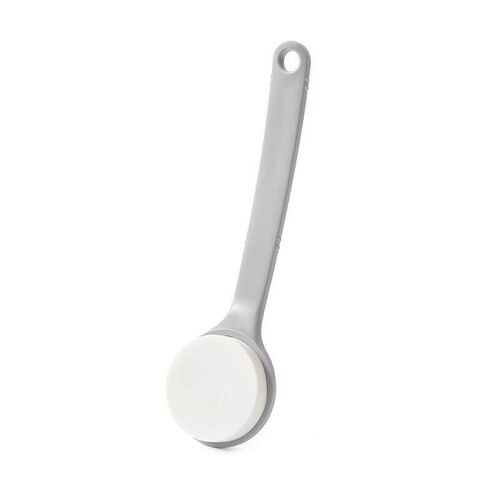 Long-handled soft bristle bath brush, perfect for scrubbing