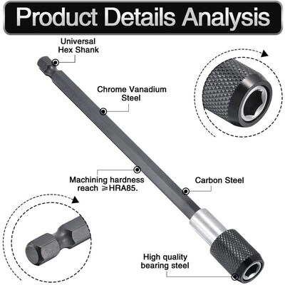 Magnetic Screwdriver Hex Adapter Quick Release Drill Bit Cha