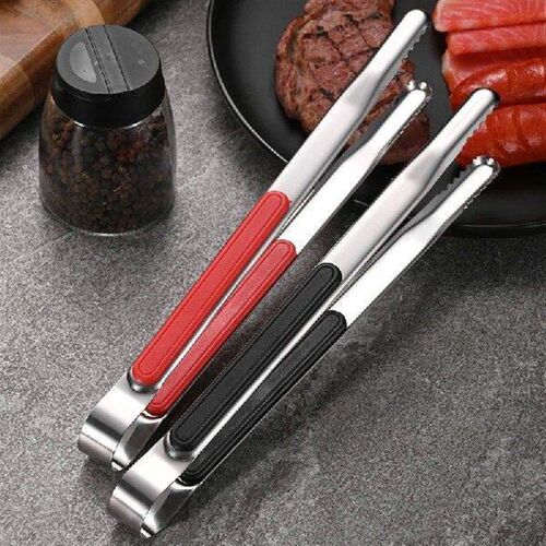 10 Inch Kitchen Food Tongs Stainless Steel Barbecue Grill