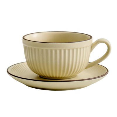 ffee Cup And Saucer Ceramic Simple Latte Cup High-value Home