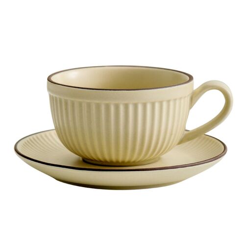 ffee Cup And Saucer Ceramic Simple Latte Cup High-value Home