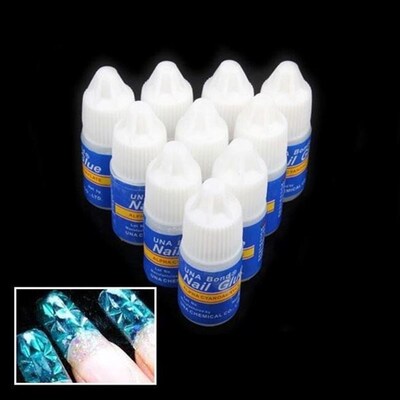 10pcs x 3g nail art uv gel acrylic false nails glue manicure