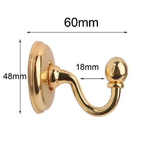 Curtain Rod Brackets Black Curtains Vintage Tieback Hooks