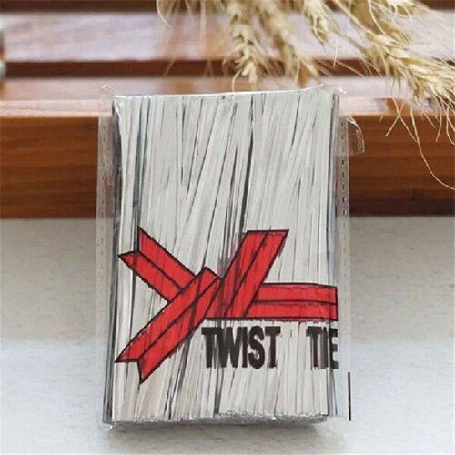 800pcs/lot Wire Metallic Twist Ties For Cello Candy Bag