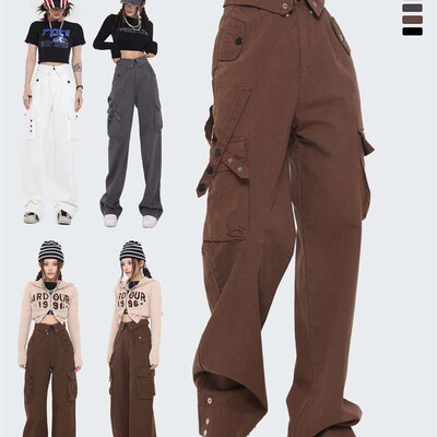 , new fashion brand retro mens American overalls, girls bi