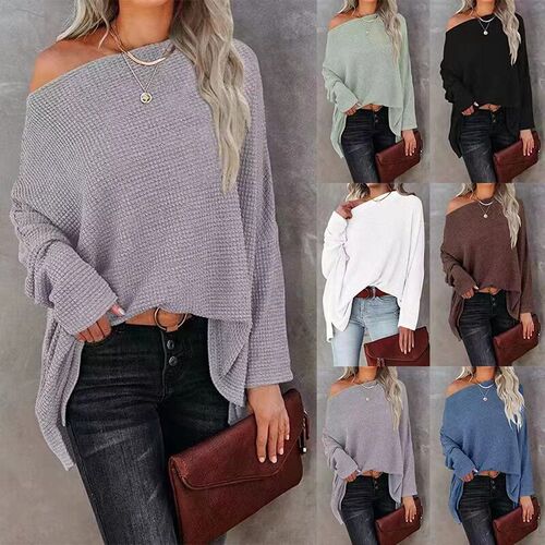 RX6615 Autumn and winter2023 AliExpress Womens Knitted Top