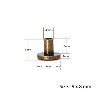 10pcs Metal Binding Chicago Screws Nails Studs Rivets  Photo