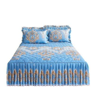 Lace Public Bed Skirt Korean Style Lace Quilted Thickened Be