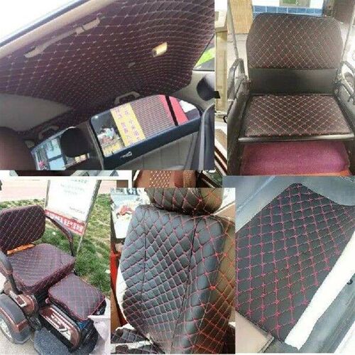 140*100cm Thick PU Leather Fabric Artificial Synthetic