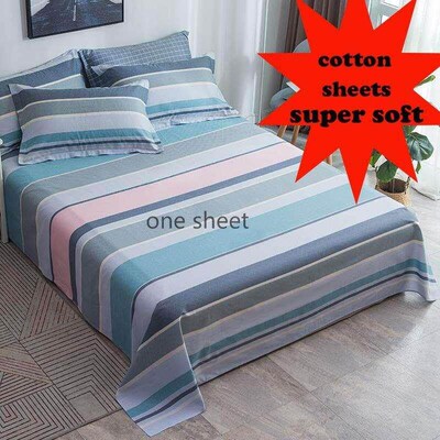 student cotton sheet bedsheet bed linen spread single1.5/18.