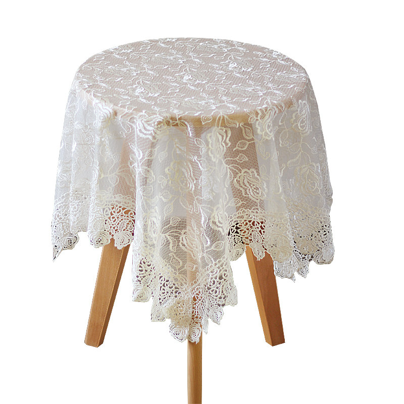 桌布蕾丝纱欧式刺绣长方形餐桌布圆桌桌布家用茶几桌布正方形盖巾,居家布艺,桌布,淘宝优惠券,粉丝福利购,淘宝优惠卷