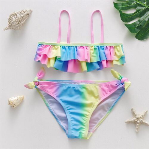 3~14Y Teenager Girls Swimsuit Bikini Set Two pieces Girls sw