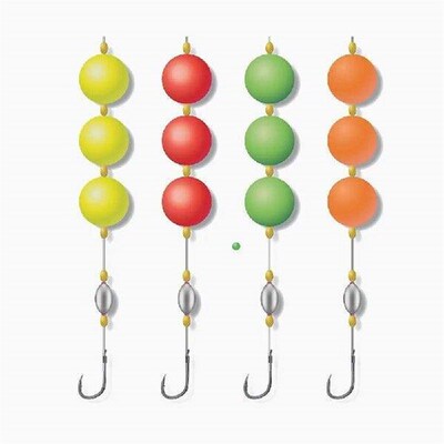 10pcs Durable Luminous Foam Floats Ball Strike Indicator