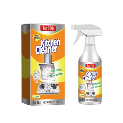 Jue-Fish Kitchen Foam Cleaner, Heavy-Duty Foaming Degreaser