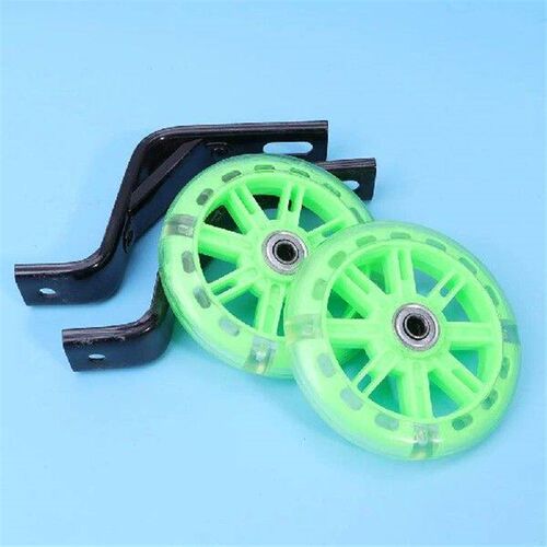 2 Pcs Bicycle Stabilizers Wheels Training Flashing