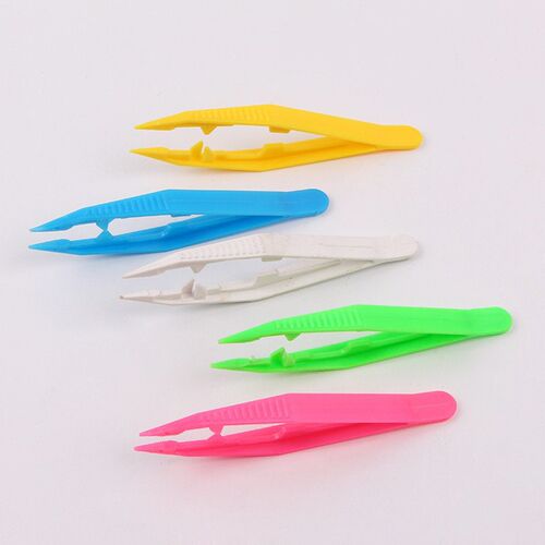 5pcs/set Kids Safety Plastic Beads Tweezer for Puzzle Bead M