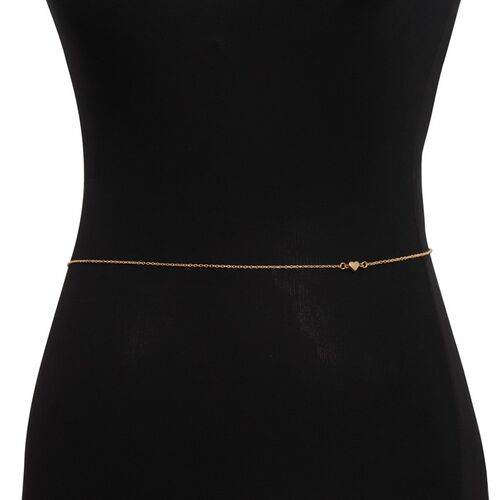 Stylish Alloy Peach Heartshaped Waist Chain for Hot Girls to
