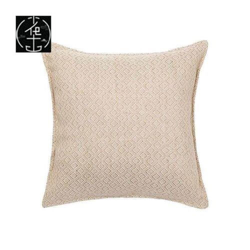 Sofa pillow cover woven tassel cushion bedside 沙发抱枕套