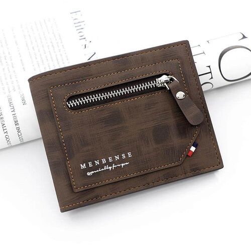 New Mens wallet Fashion PU leather stitching design wallet