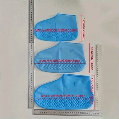 2pc Waterproof Non-lip Silicone Shoe High Elatic Wear-reitan