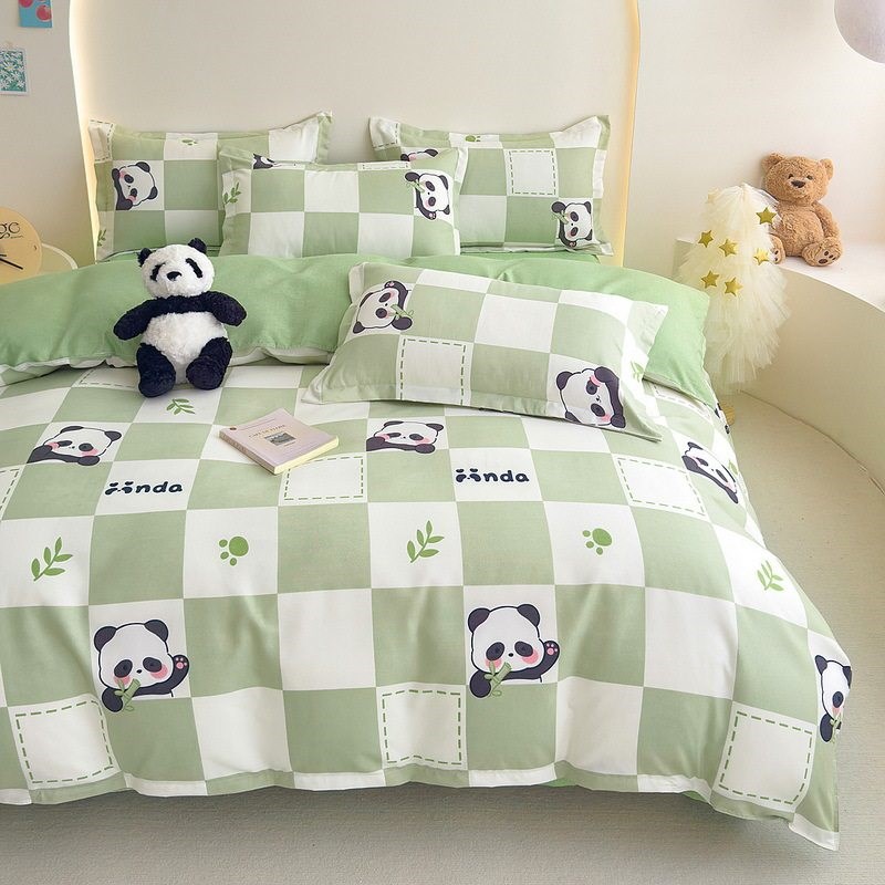 Simple Brushed Single-piece Quilt ver For Dormitory, Fresh A - 实物图
