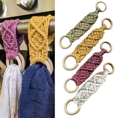Towel Ring Versatile Crochet Kitchen Towel Hanger Easy
