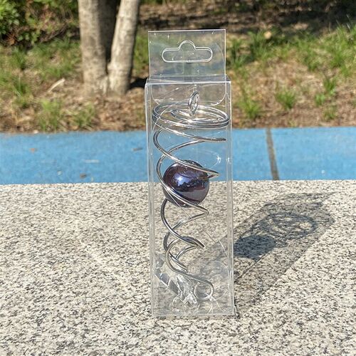 Rotating Crystal Gazing Spiral Tail Ball Pendant Wind