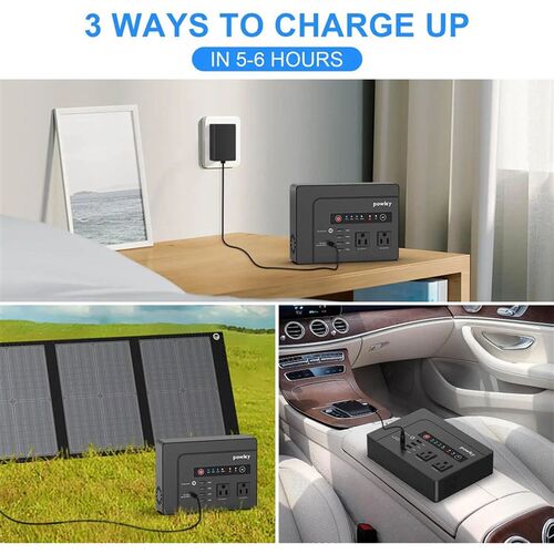 Portable Power Station 200W, 146Wh Portable Solar Generator