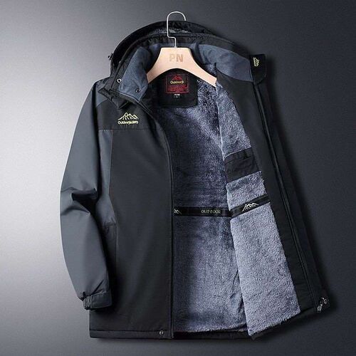 Outdoor Charge Clothes Mens Winter Fleece-lined Thickened J