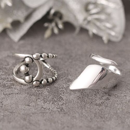 IPARAM Minimalist Punk Geometric Smooth Rings for Women Retr