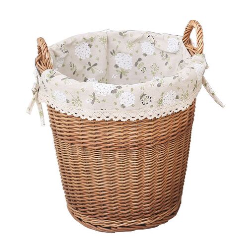 Household laundry basket Woven with rattan from a household