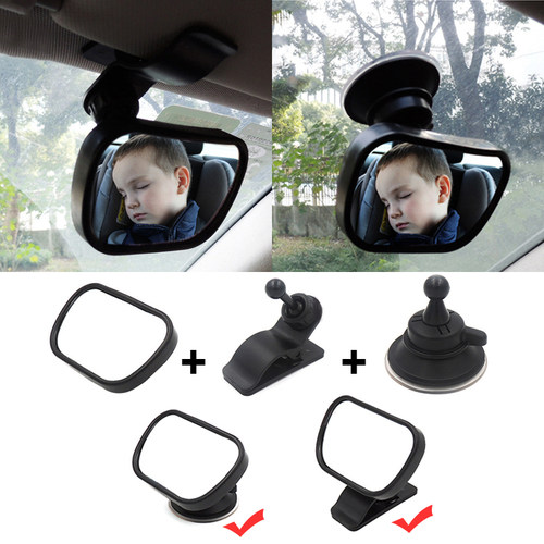 2 In 1 Kids Monitor Baby Rear View Mirror In-Car Baby Observ