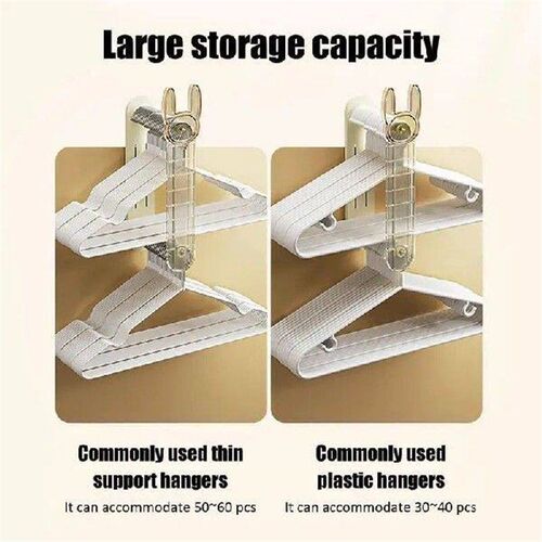 Clothes Hanger Stacker Self-Adhesive Double Layer Hanger