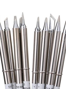 Drillpro 10pcs T12 Soldering Iron Tips Set Soldering Alloy I